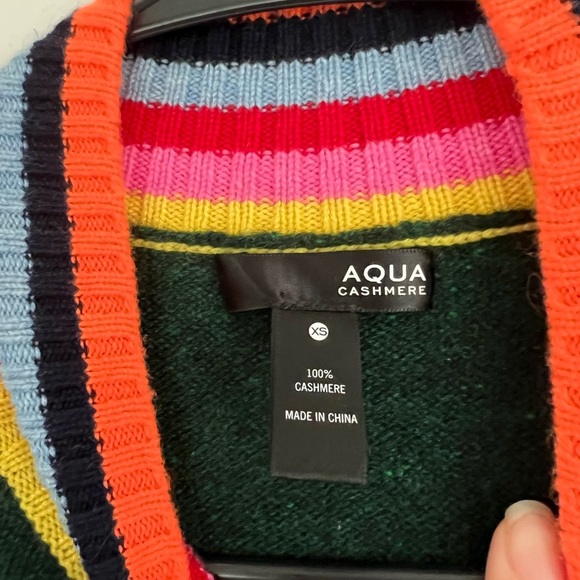 Aqua Cashmere Sweater Mock Neck Sweater - Picture 6 of 7